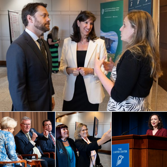 Carter Center CEO and others gather.