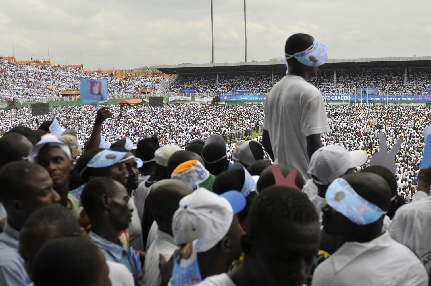 Political rally for Laurent Gbagbo