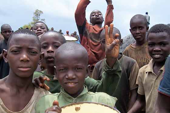 Children are put to work in mining operations in the Democratic Republic of Congo. Protection of human rights is one way to head off armed conflict.