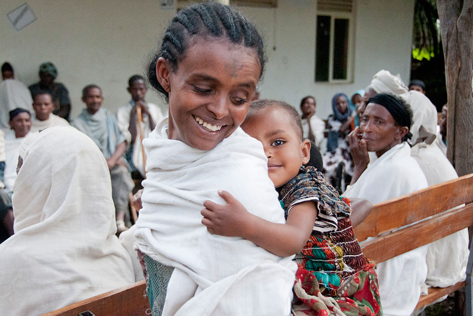 Photo of a mother and daughter.