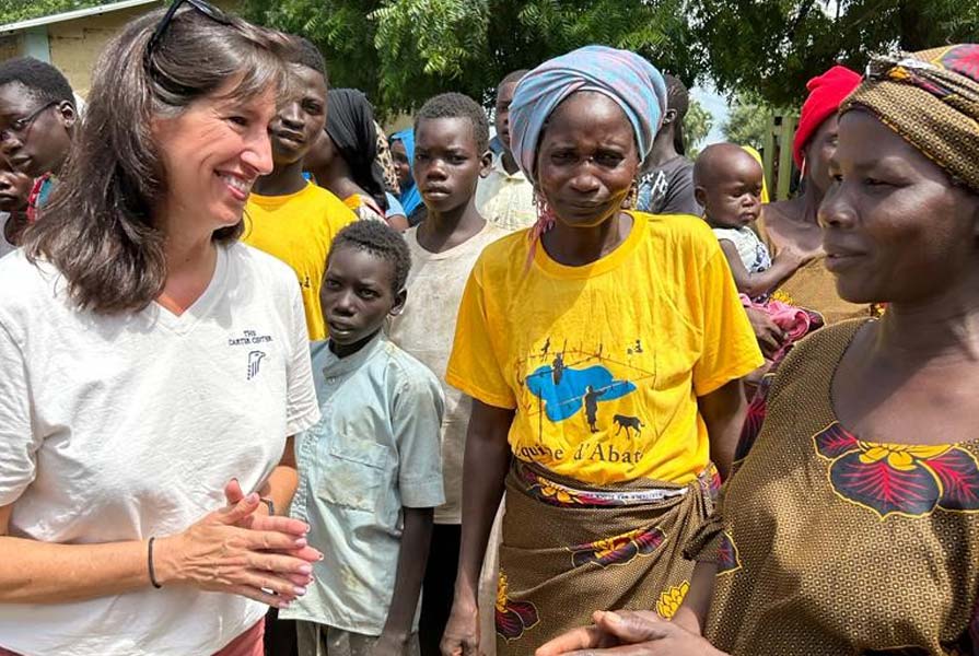 Paige with Chadians