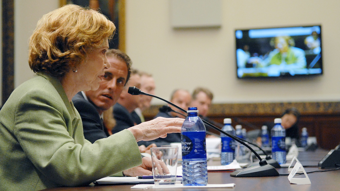 Mrs. Carter testifies in front of congress.