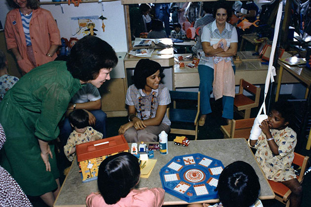 Rosalynn Carter with children.