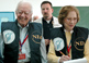 Former U.S. President Jimmy Carter and his wife, Rosalynn, observe the 2006 Palestinian parliamentary elections.